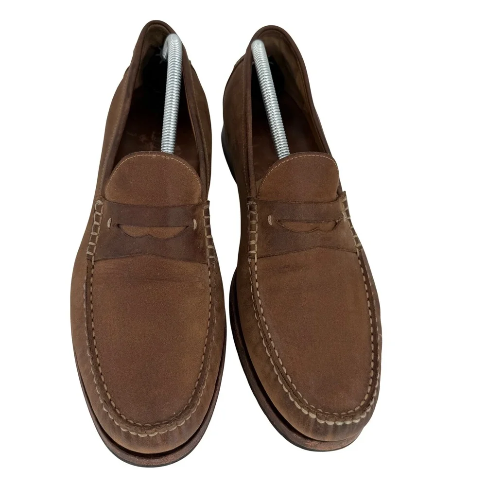 Johnston & Murphy‎ Penny Loafers Quiet Luxury Menswear Ivy League 12M Sheepskin